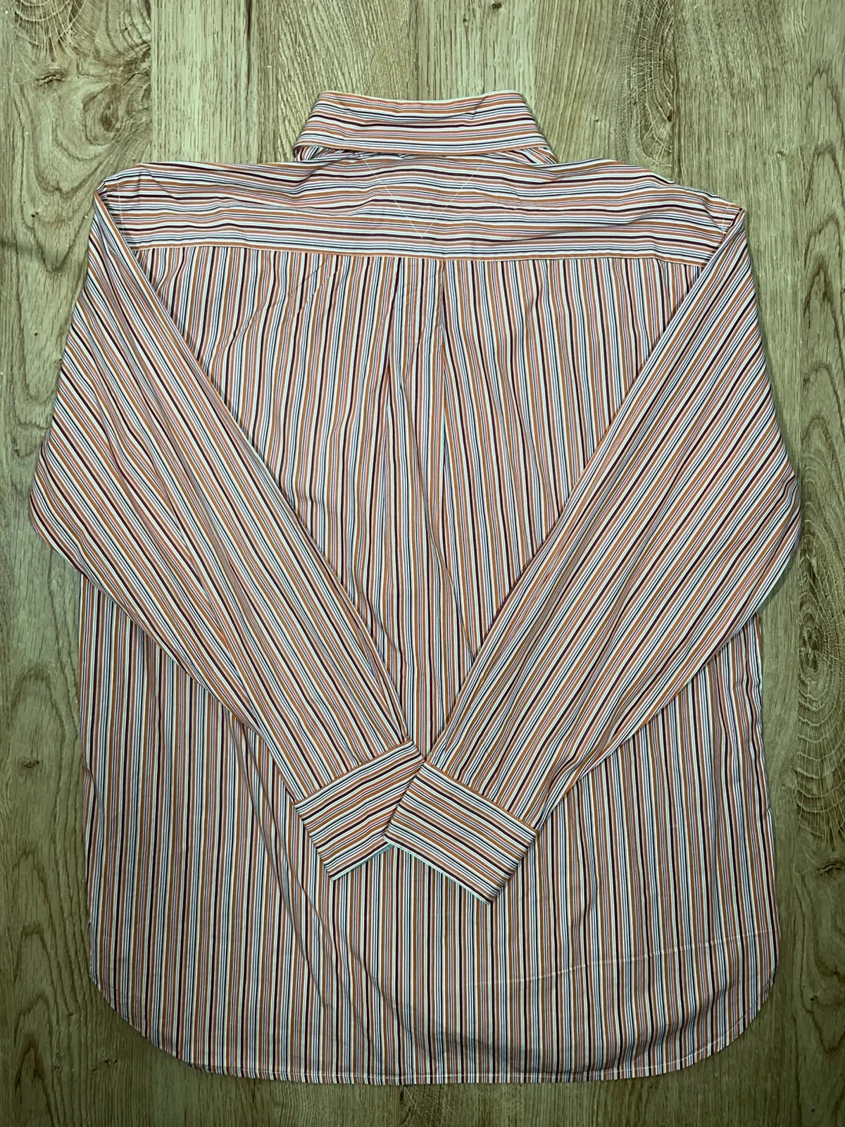 Chemise Tommy Hilfiger Manches Longues L Vintage 100% Coton Rayée Multicolore – photo 7
